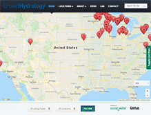 Tablet Screenshot of crowdhydrology.com